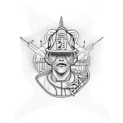 eiland firefighter tattoo design idea