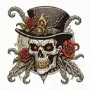 Baron Samedi, Mom Brigitte, Dad Legba tattoo design idea