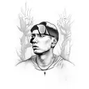 eminem tattoo design idea