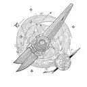 final fantasy 7 comet tattoo design idea