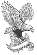 eagle wing tattoo design idea