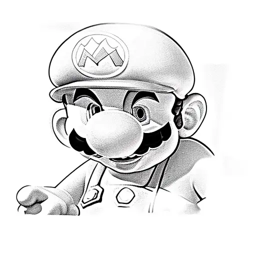 mario and plumbing tattoo design idea