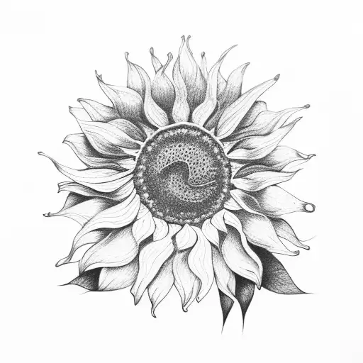 Susan spelled sunflower  tattoo design idea