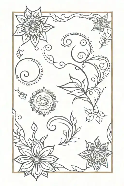 Henna tattoo design idea