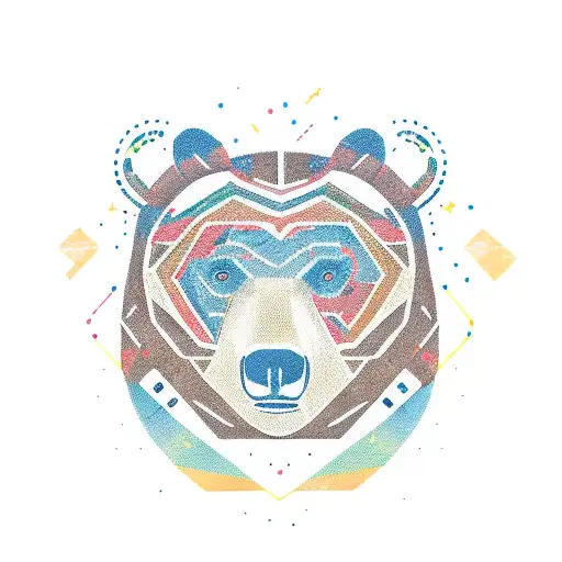 Bear tattoo design idea