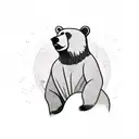 Bear tattoo design idea