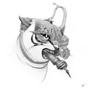 CJ smoking graffiti  tattoo design idea