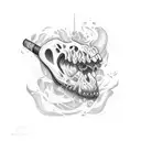 CJ smoking graffiti  tattoo design idea