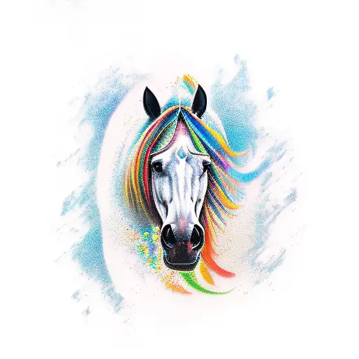 horse ogun tattoo design idea