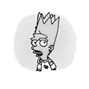 Bart Simpson on skateboard tattoo design idea
