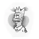 Bart Simpson on skateboard in a Nike hoodie tattoo design idea