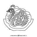 mother duck with 2 ducklings tattoo design idea