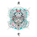 Dice tattoo design idea