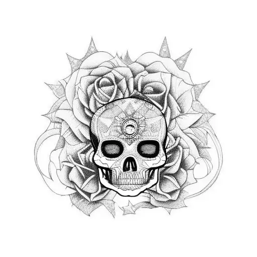 arte, fotografía, terror, calavera, cuervo, astronomía, luna, líneas, escultura, cangrejo tattoo design idea