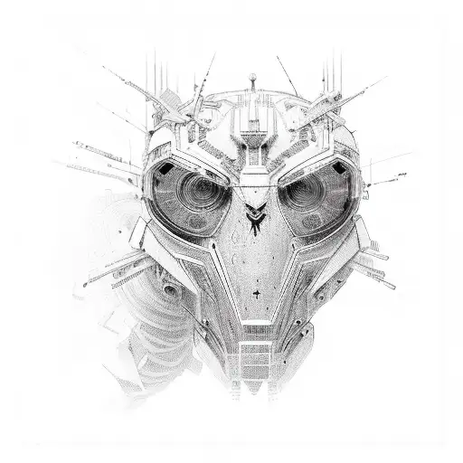 cyber sigilism  tattoo design idea