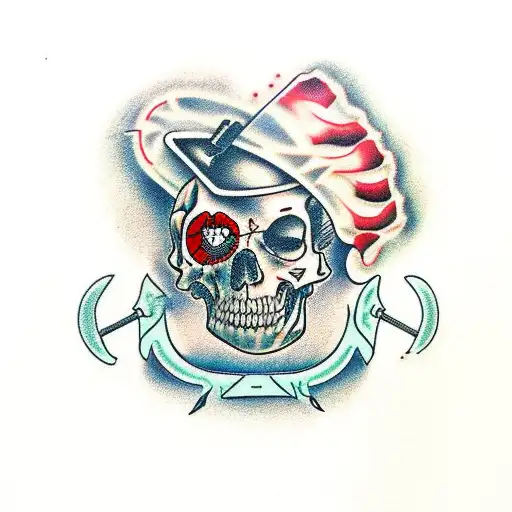 scalpel surgeon army blood guns tattoo design idea