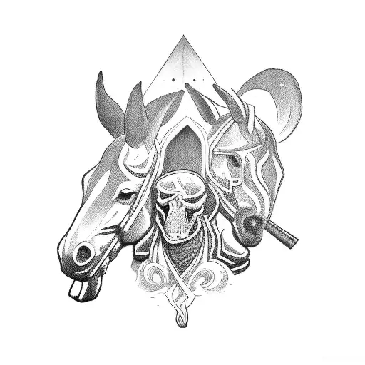 4 horsemen of the apocalypse tattoo design idea