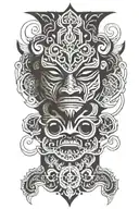 totem made tattoo design idea