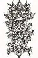 totem made tattoo design idea