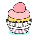 cupcake tattoo design idea