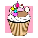 cupcake tattoo design idea