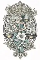 libra tattoo design idea