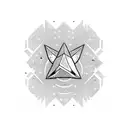 Ad Astra (big letters) surrounded by black shaded clouds with red dices and red stars tattoo design idea