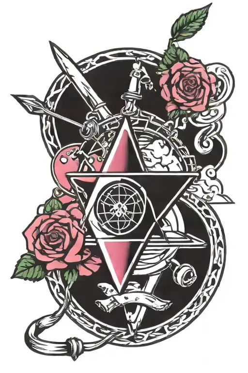 pink floyd atom heart mother tattoo design idea