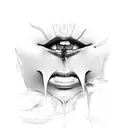 lips tattoo design idea