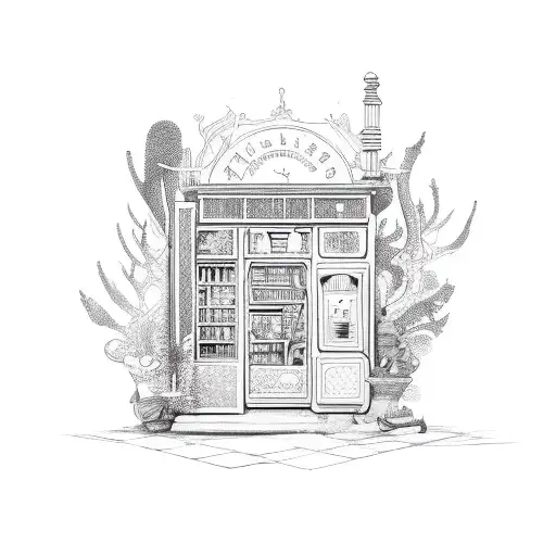 magic shop  tattoo design idea