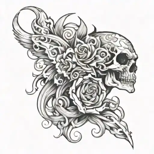torment and pain tattoo design idea
