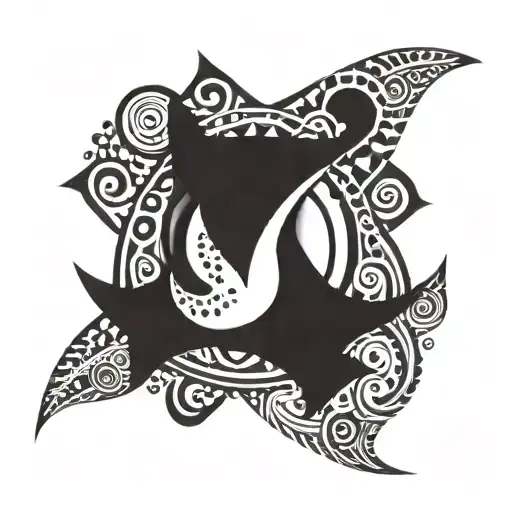 multiple Sanskrit words that turn into a Polynesian leg tattoo tattoo design idea