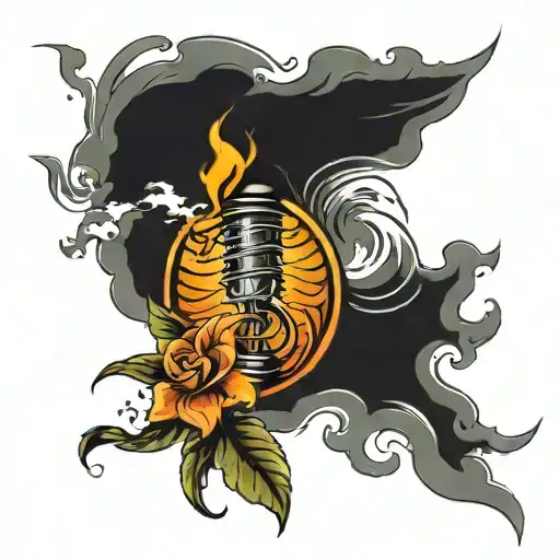 What today is a hurricane tomorrow will be just wind clearing my path tattoo design idea