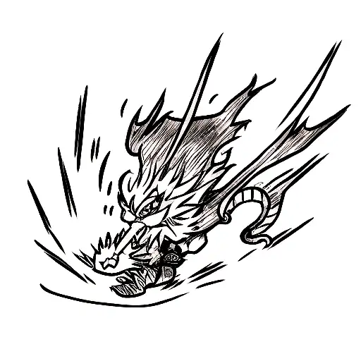 curse Dragon tattoo design idea