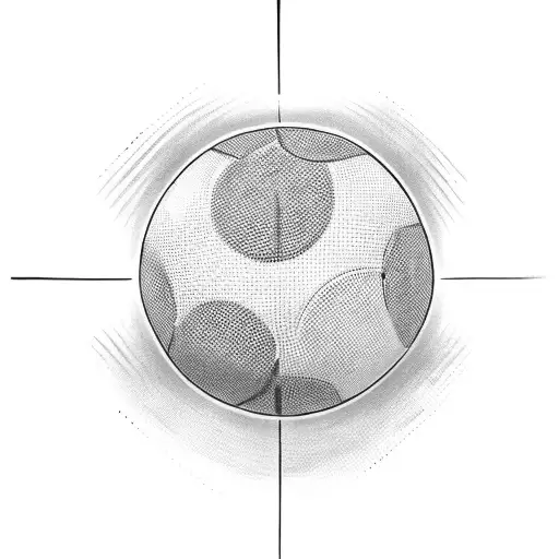 A table tennis player serving a ball with intense concentration tattoo design idea