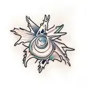 vine with spikes tattoo design idea