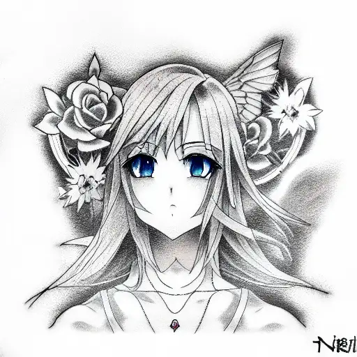anime tattoo design idea
