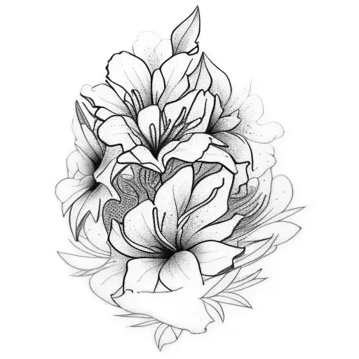 azaleas  tattoo design idea