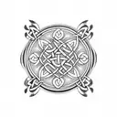 simple Celtic armband work babe plate tattoo design idea