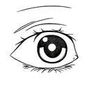manga eye panel comix tattoo design idea