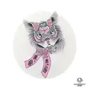 girly pink bow tattoo design idea