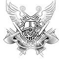 Knights Templars Holy Mary tattoo design idea