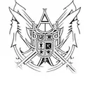 Knights Templars Holy Mary tattoo design idea