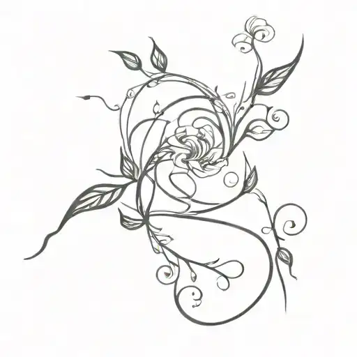 hand vine wrapping tattoo design idea