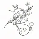 hand vine wrapping tattoo design idea