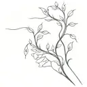 hand vine wrapping tattoo design idea