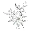 hand vine wrapping tattoo design idea