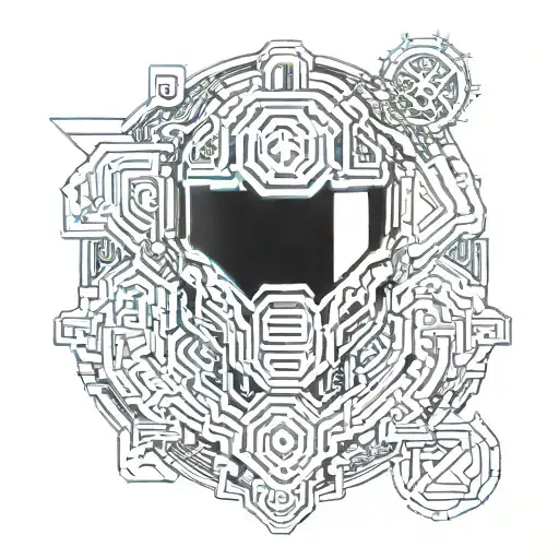 ancient Helment tattoo design idea