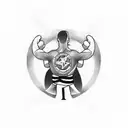 Create a tattoo design for me that is related to Brazilian Jiu-Jitsu in such a way that a fist is a sign of strength and tattoo design idea