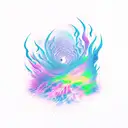 aurora tattoo design idea